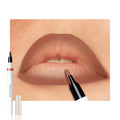 Matte Calligraphy Liquid Lip Liner Lipstick Pencil, Dark Brown Long-Lasting Transfer-Proof Lip Stain, Lightweight Lipstick, Sheer Buildable Color, Fades to a Natural Wash of Colors
