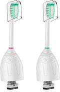 Toothbrush Heads for Philips Sonicare Replacement Brush Heads Medium Soft Dupont Bristles Electric Toothbrush Replacement Heads Fit E-Series Essence Xtreme Elite Advance and CleanCare, 2 Pack, White