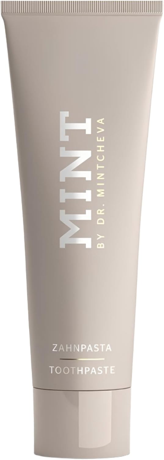 Mint Toothpaste Without Fluoride - Vegan and Without microplastic - Cleans Particularly Thoroughly and Protects reliably - Unique Ultrapolish Technology MPT1 - by Dr. Mintcheva | 2.78 oz