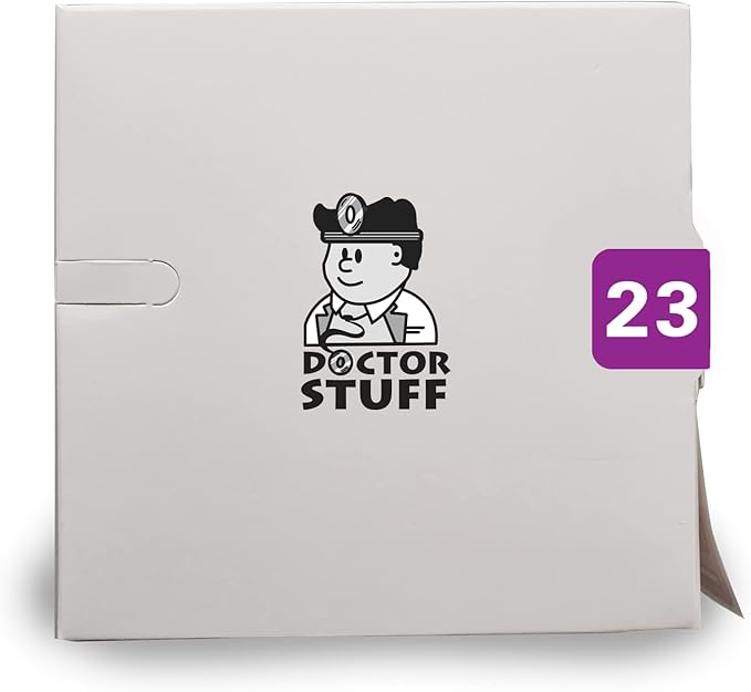 2023 Year Stickers, Doctor Stuff 2023 Chart Stickers, Purple Colored, Medical Arts Press Style, USA Made Year Labels for End Tab File Folders, 500/Roll, 1 Roll, 3/4" x 1-1/2"