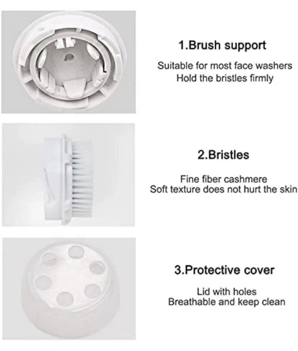 Clarisonic Luxe Cashmere Facial Cleansing Brush Head Replacement | Compatible with Mia 1, Mia 2, Mia Fit, Alpha Fit, Smart Profile Uplift and Alpha Fit X (2Count)