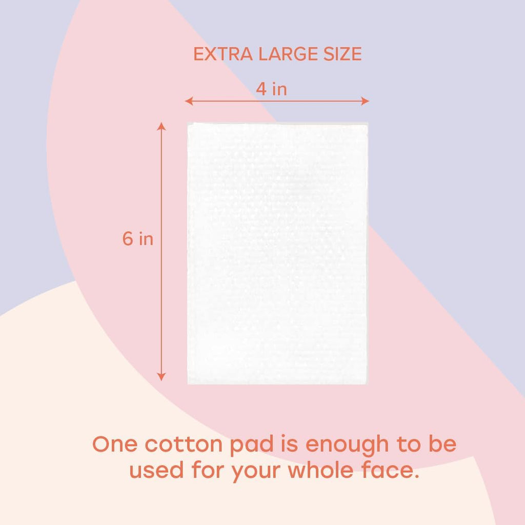 White Rabbit – Naked Cotton Classic – Premium 100% Cotton Pads for Toner Use, Makeup Remover, and Masks | Unbleached, Lint-Free, Extra Soft | Korean Skin Care Product (100 Count)