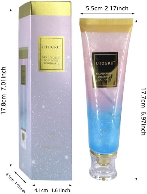 Niacinamide Whitening Toothpaste, Utogru Teeth Radiant Whitening Toothpaste - Enamel Care, Repair and Protect Teeth, Fresh Breath (1)