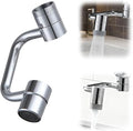 1440° Rotatable Faucet Aerator Extension, 2026 New U Shaped Robotic Arm Universal Faucet, 1080° Rotating Multifunctional Faucet Extender for Bathroom Sink Kitchen (1)