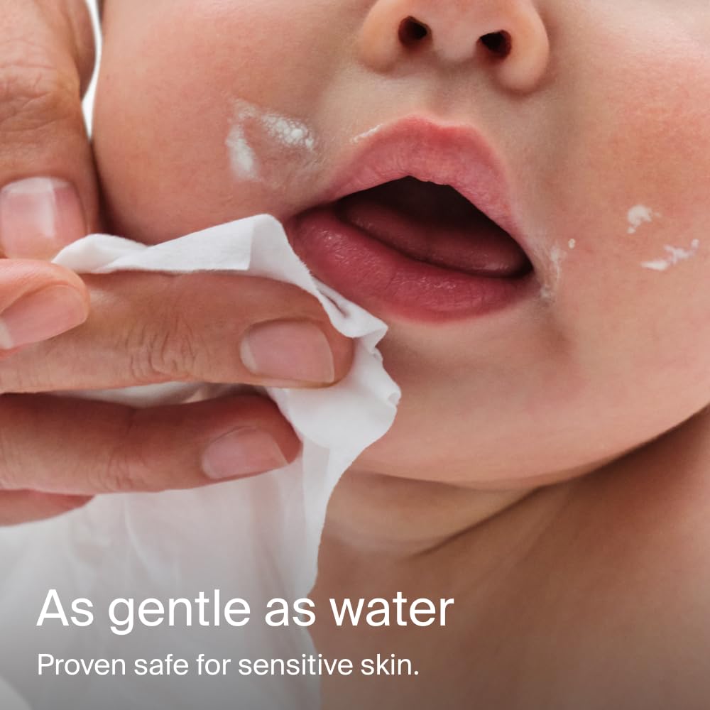 Coterie Baby Wipes for Sensitive Skin, Plant-Based and Plastic-Free Fibers, 99% Water, Hypoallergenic, pH Balanced, Unscented, Clean and Gentle Baby Essentials, 16 Pack, 896 Count