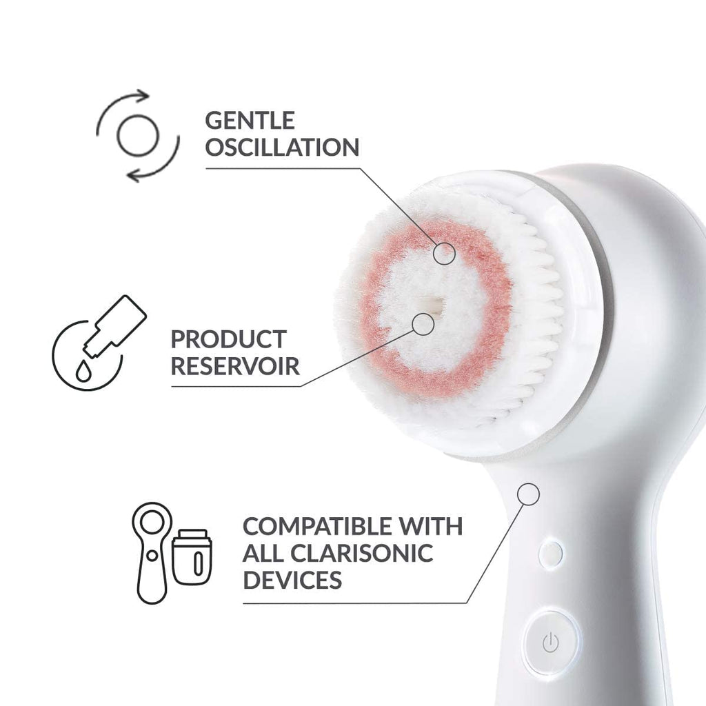 Clarisonic Brush Head Replacement | Radiance Facial Cleansing | Compatible with Mia 1, Mia 2, Mia Fit, Alpha Fit, Alpha Fit, Verified by Transparency,4 Count