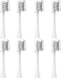 GTHUNDER 8Pcs Electric Toothbrush Heads Suitable for Oclean.with Hygienic Caps,Vacuum-Packed.Fits Adapted for All Oclean Models x pro Elite, X, X Pro,Flow,F1,Air 2(Grey)