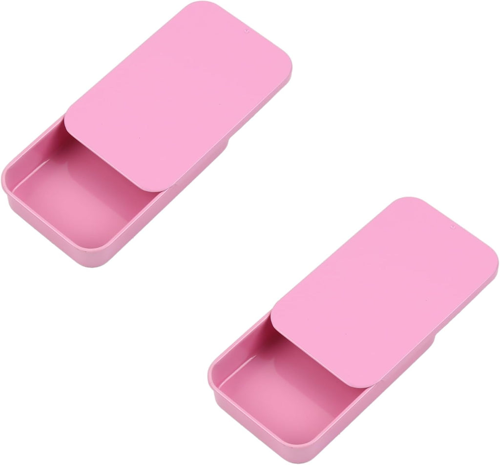 2Pack Dental Floss Portable Case,Dental Floss Dispenser,Convenient Refillable Glide Travel Adult Floss Box for Travel, Dates,Dinners and Hotels(Pink)