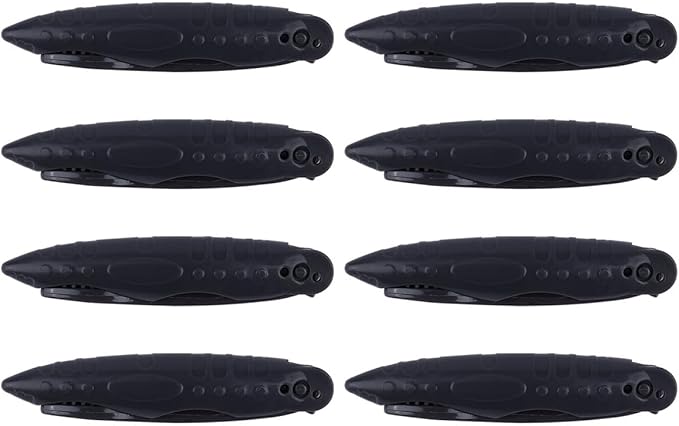 Mipcase 8PCS Folding Portable Charcoal Toothbrush Soft Bristles Ergonomic Design Travel Camping Hygiene for Adults Gray