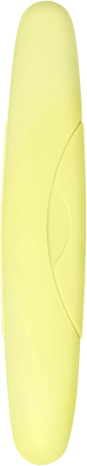 RADIUS Travel Case Value Pack, 3 Count (Toothbrush, Razor, Soap), BPA-Free Recycled Plastic, Portable for Bathroom, School, Home, Camping - Lemon Yellow