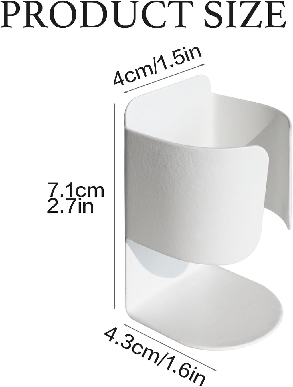 Electric Toothbrush Holder Wall Mount, 304 Stainless Steel Self-Adhesive Bathroom Organizer for Electric Toothbrush, Toothpaste & Face Wash-Space Saving, Waterproof, Holds Up to 10lbs (White 2 Pack)