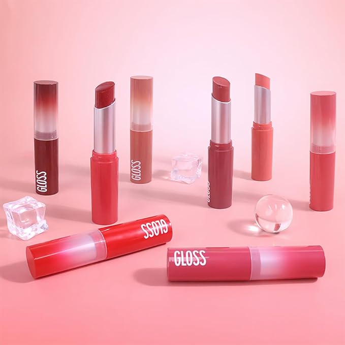 Light Brown Honey Tinted Lip Stain Lip Balm Lip Gloss Lipstick, Sheer Hydrating Lip Stains Tint, Moisturizing Lip Color for All Skin Tones, Nourishing Lip Balm with a Hint of Natural Black Cherry