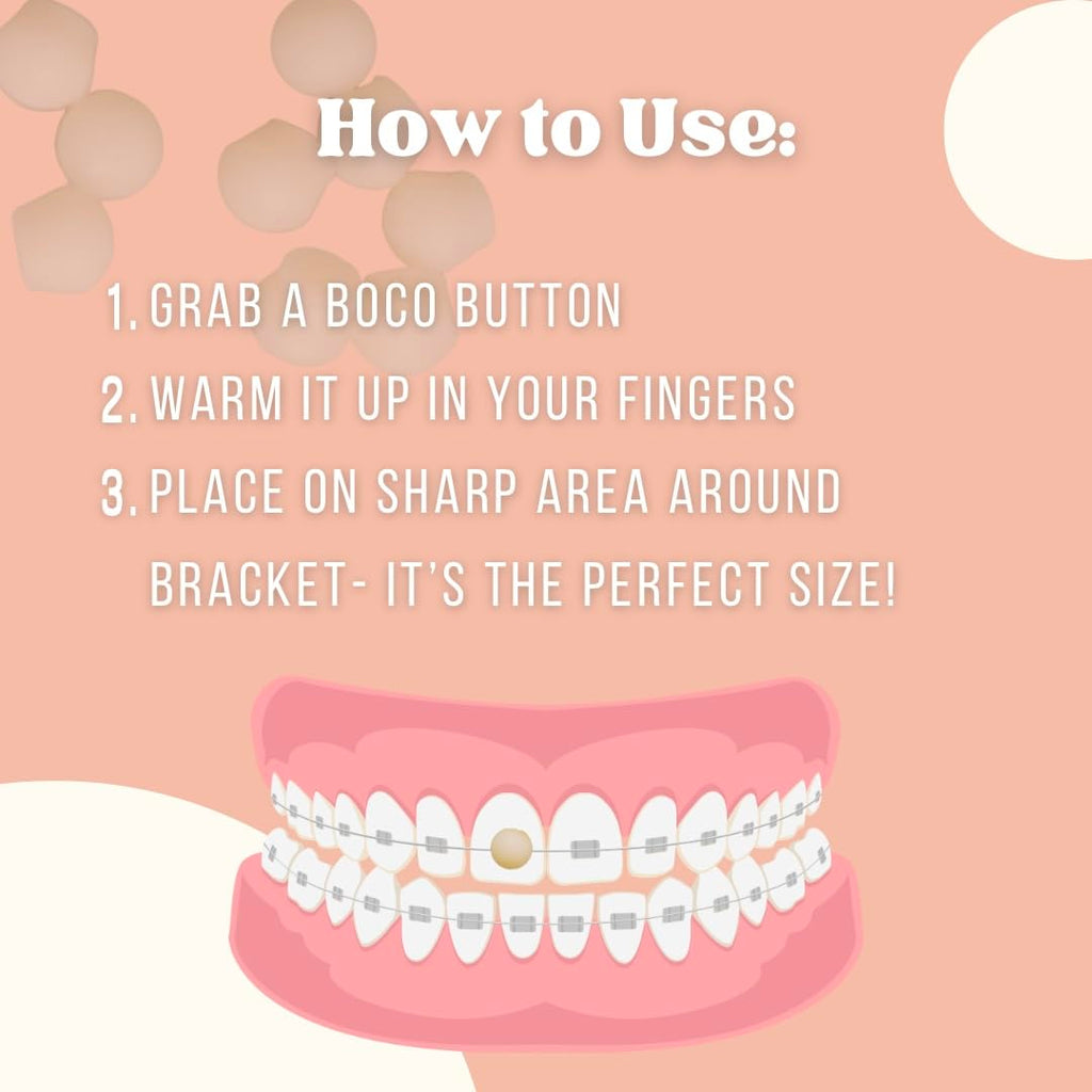 Orthodontic Wax – Original Honey, Natural Braces Protection, Long-Lasting Comfort, Pre-Cut Wax Pieces in Aluminum Travel Case (75 Buttons) - Fresh Mint