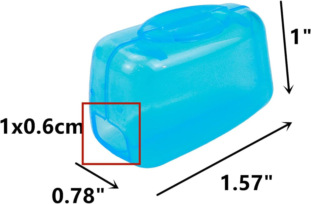 50Pcs Toothbrush Cap Covers Toothbrush Head Protector Case for Travel or Home,Clear-White