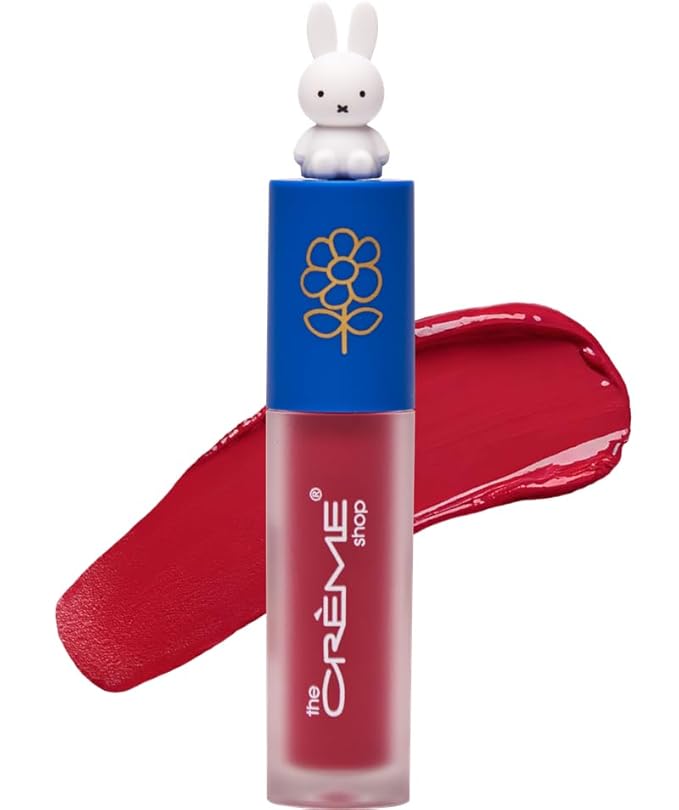 The Crème Shop Miffy Lip Stain, Glossy Finish, Long Wear, Formulated with Jojoba Oil, Sunflower Oil to hydrate, soothe, and moisturize lips, Korean formula - (Luscious Lychee)