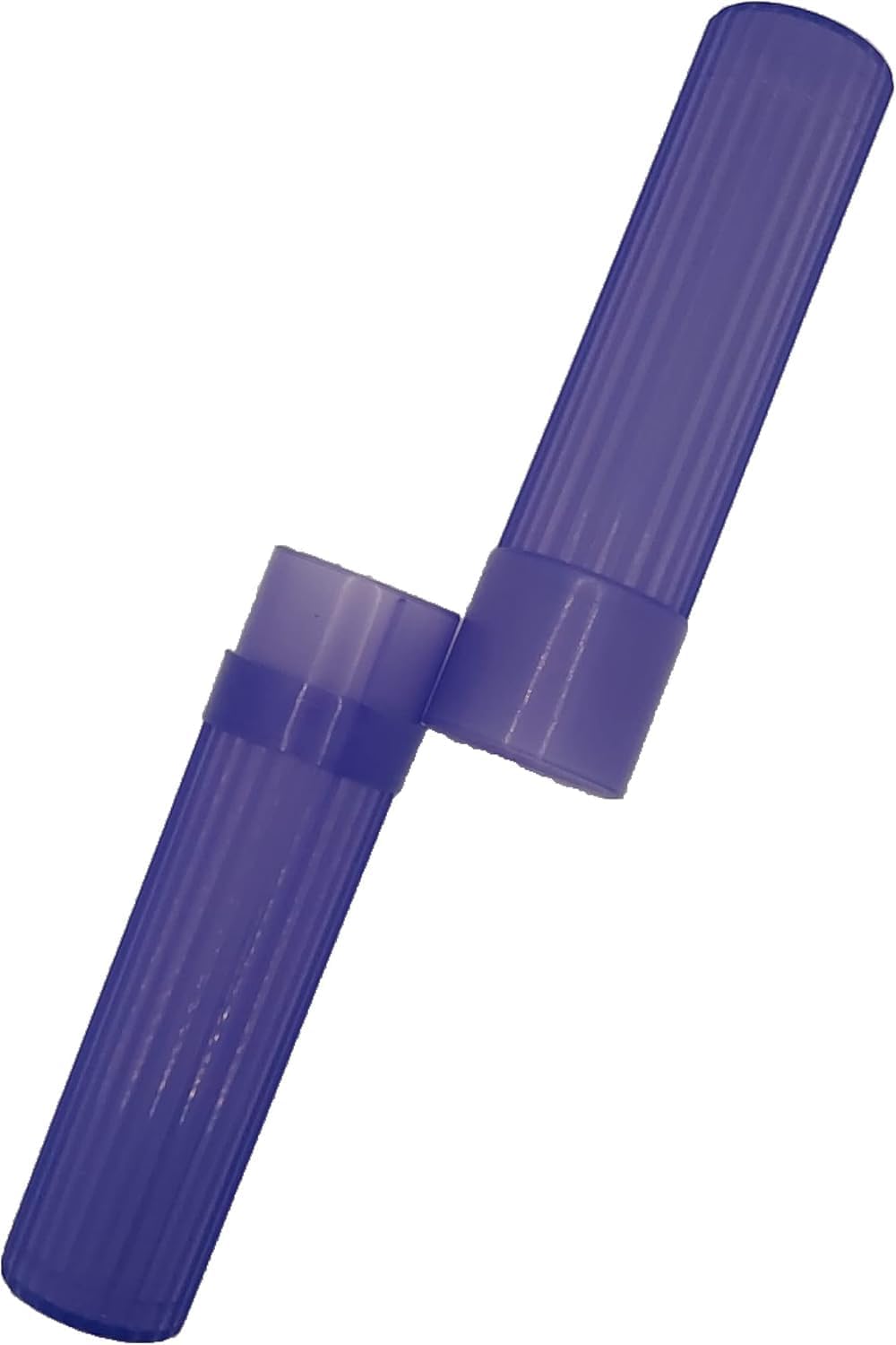 Purple Toothbrush Covers & Soap Box Set - Matching Colors - Tooth Brush Cover Cap, Soap Dish Travel Holder - Plastic Portable Set