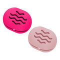 2-Pack Sponge Holder Silicone Makeup Sponge Travel Case Makeup Beauty Sponge Holder - Travel Storage Case for Beauty Blenders, Portable Organizer（Rose+Pink）