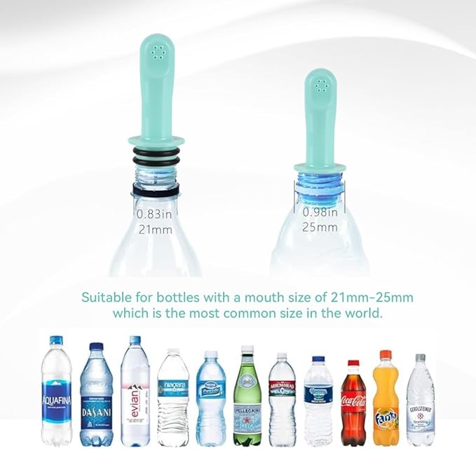 3 Pack Portable Travel Bidet, Toilet, Washing,Shattaf Bidet Water Sprayer, Compatible with Every Bottle (Short)