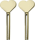 2Pcs Gold Toothpaste Tube Key, Stainless Steel Toothpaste Roller Tube Wringer, Tube Key Tooth Paste Squeezer, Metal Tube Squeezer Key Suitable for Save Toothpaste, Creams, Paint, Cosmetic, Hair Dye
