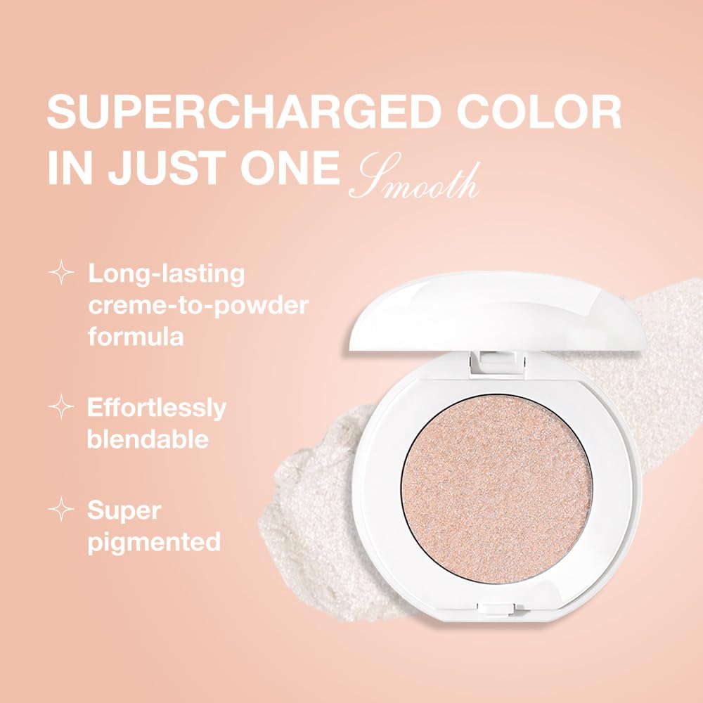 Single Cream Eyeshadow,Peach Pink Shimmer Eye shadow Pallette,Long Lasting Glitter Eyeshadow,Soft Shimmer Eye Makeup,Vegan & Cruelty-Free Mini Eye shadow for Brown Blue Green Eyes. 03#