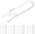 16 Pack Baby Proofing Cabinet Locks - Safeasy Adjustable U Shaped Child Safety Locks,Childproof Latches for Kitchen Bathroom Storage Cupboards Doors, Handles and Knobs (white, 16)