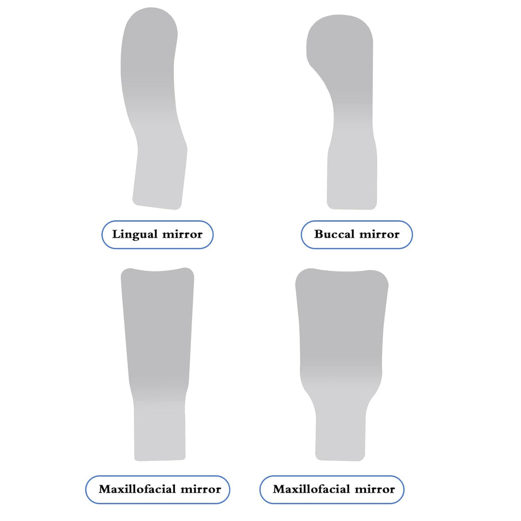 Angzhili 1 Piece Dental Anti-Fog Photography Mirrors,2 Sided Fog Free Intraoral Photography Mirror,Stainless Steel Occlusal Mirror (M maxillofacial mirror)