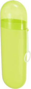 VOCOSTE 1 Pcs, Portable Toothbrush Case with Hook, Plastic, Traveling Toothbrush Holders Case, Travel Business, Yellow, 8.07"x2.36"x1.38"