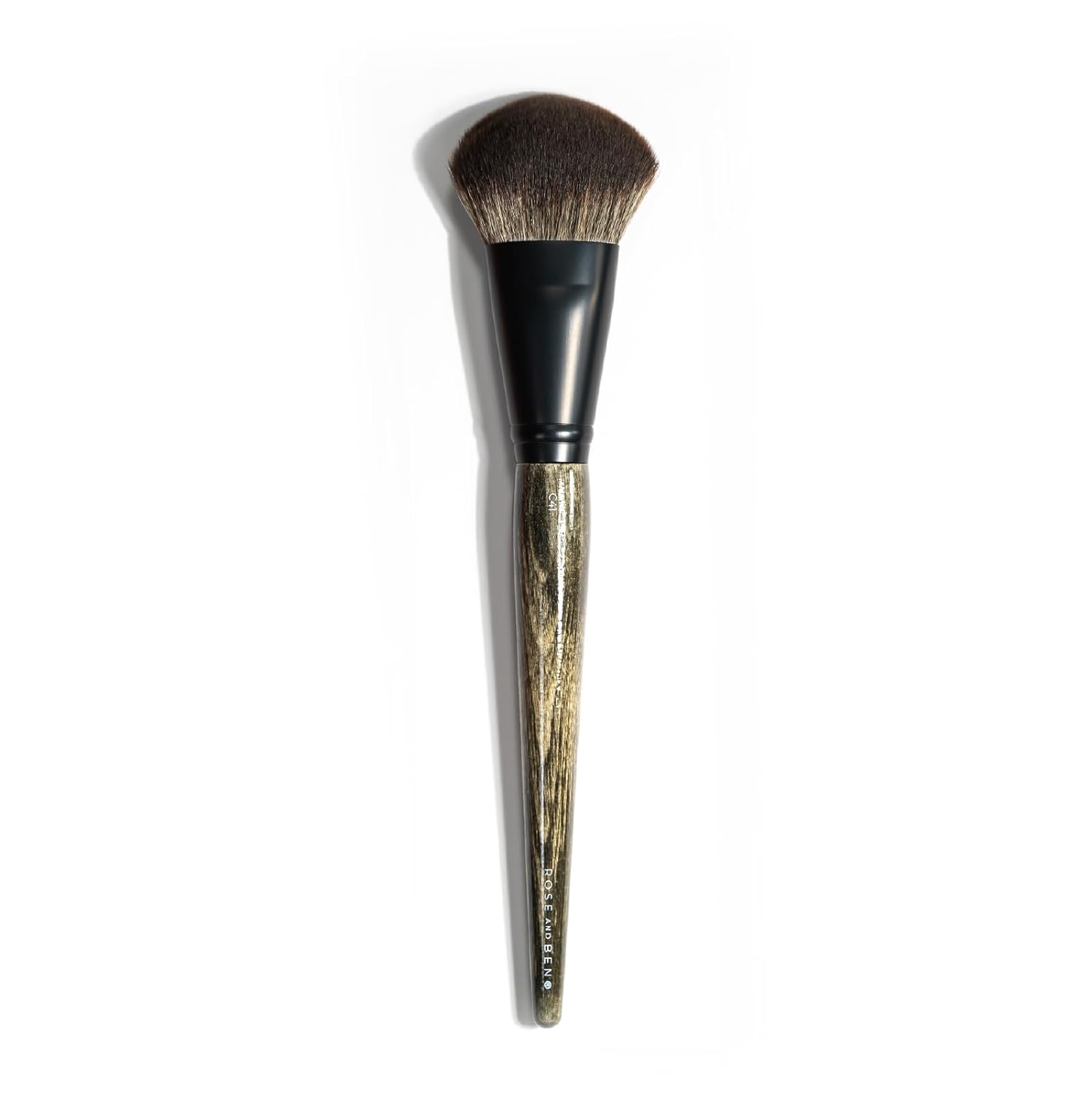 Rose and Ben Beauty Makeup Tools - C42 Foundation Brush, C41 Blush Brush and Setting Puff