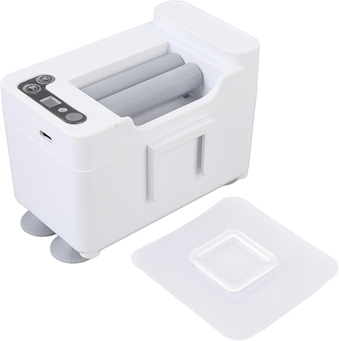 Smart Automatic Toothpaste Dispenser Wall Mounted Touchless Electric Toothpaste Squeezer with 3 Level Adjustable Dispensing Modes for Bathroom Oral Care White ABS Silicone