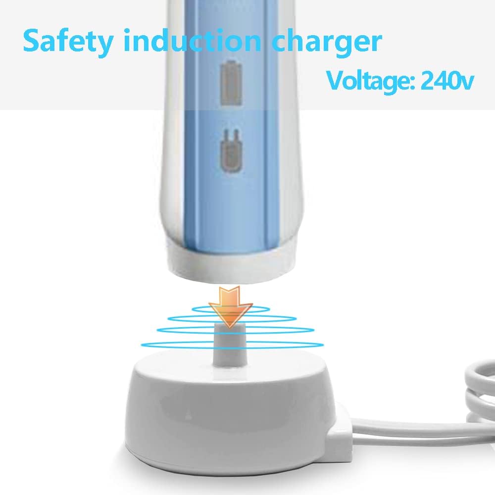 Replacement Charger Base for Braun Oral-B 3757,Inductive Charger Fits Oral B Genuine Pro and Most,Portable Replacement Oral B Toothbrush Charger Base with Charger Holder Toothbrush Heads Organizers