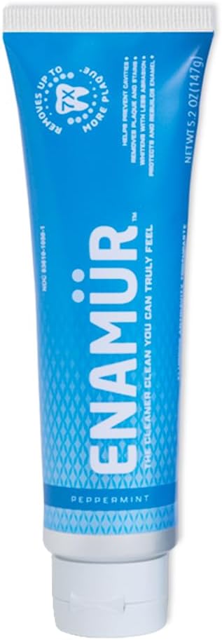 Premium Plaque & Stain Removal Toothpaste - New Launch Special: Plant Fiber Technology Removes 7X More Plaque, Whitens, Protects Enamel, 5.2 oz