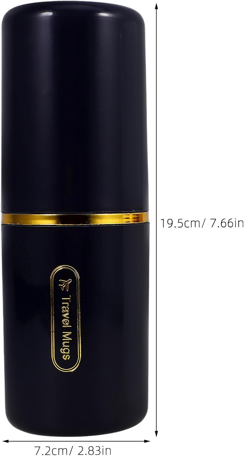 Travel Toothbrush Box - 2Pcs Portable Toothbrush Holder with 2 Slots for Toothbrushes and Cups Ideal for Travel Camping and Home Use