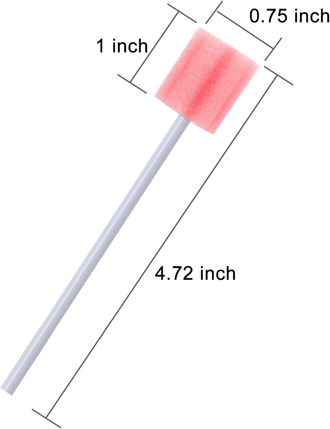 BVN Oral Care Swabs, 100 Pcs Disposable Mouth Cleaning Spong Swabs. (Plum Flower-100 PCS)