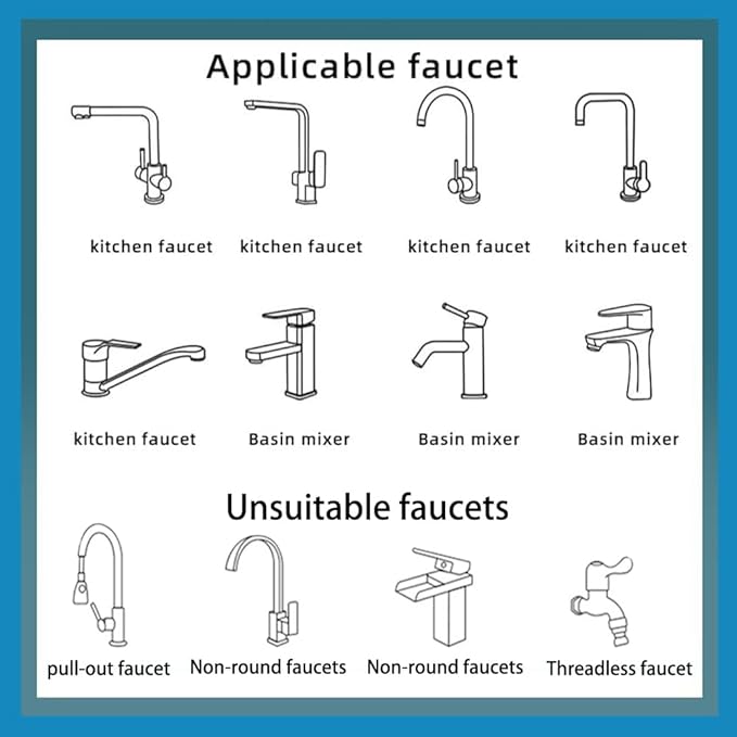 1080° Swivel Faucet Extender Faucet Extender Universal Sink Faucet Adapter with 2 Mode Rotatable Faucet Aerator Heavy Duty Brass Splash Filter Extension for Kitchen Bathroom Sink