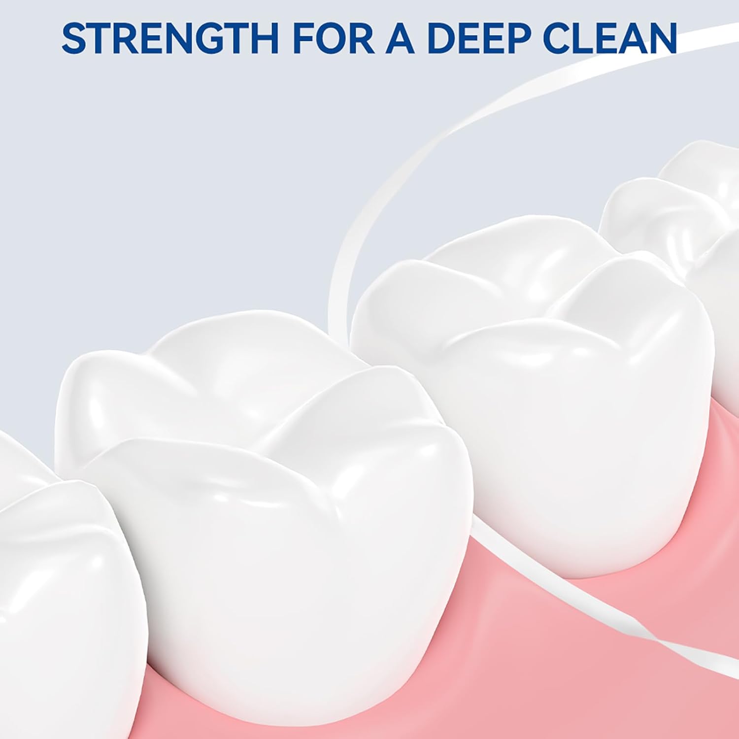 Super Deer Flat Dental Floss - Mint, PTFE Floss, Gentle on Gums, Expands & Stretches,Plaque Remover for Teeth, Shred Resistant, Floss Slides Smoothly, Easy to Use, 55 yd (6)