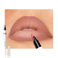 Matte Calligraphy Liquid Lip Liner Lipstick Pencil, Nude Pink Long-Lasting Transfer-Proof Lip Stain, Lightweight Lipstick, Sheer Buildable Color, Fades to a Natural Wash of Colors