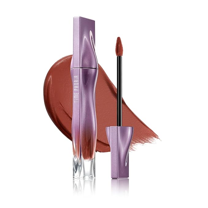 NEBULA VELVET LIP CREAM-Long Lasting Lip Stain, Waterproof and Transferproof Lip Tint, Matte Finish, Smooth Out Lip Lines, Lightweight & High Coverage, Stocking Stuffers (08 EQUINOX)