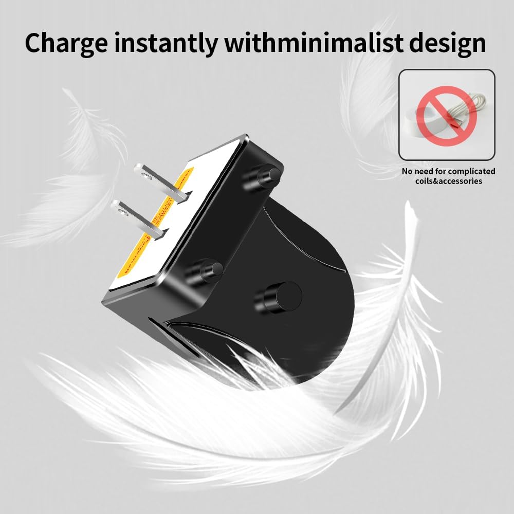 Charger Base for AquaSonic Electric Toothbrush, Wall-Mounted Waterproof Charger for AquaSonic Black/Vibe Series with Fast Charging & Universal Voltage - Easy Installation, Travel-Ready