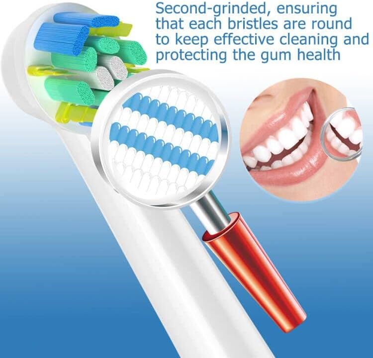 Replacement Heads Compatible with Oral b Braun, 16 Pcs Electric Toothbrush Heads for Oral-b Floss Pro 1000 Smart Genius x White
