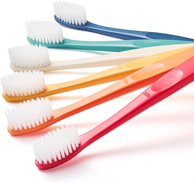 WANGTA Shorty – Standard Toothbrush – 1.0 inch (2.5 cm) Head | Dual Micro Bristles for Gentle Gum Care & Effective Cleaning | Made in Korea Oral Care (6 Pack)