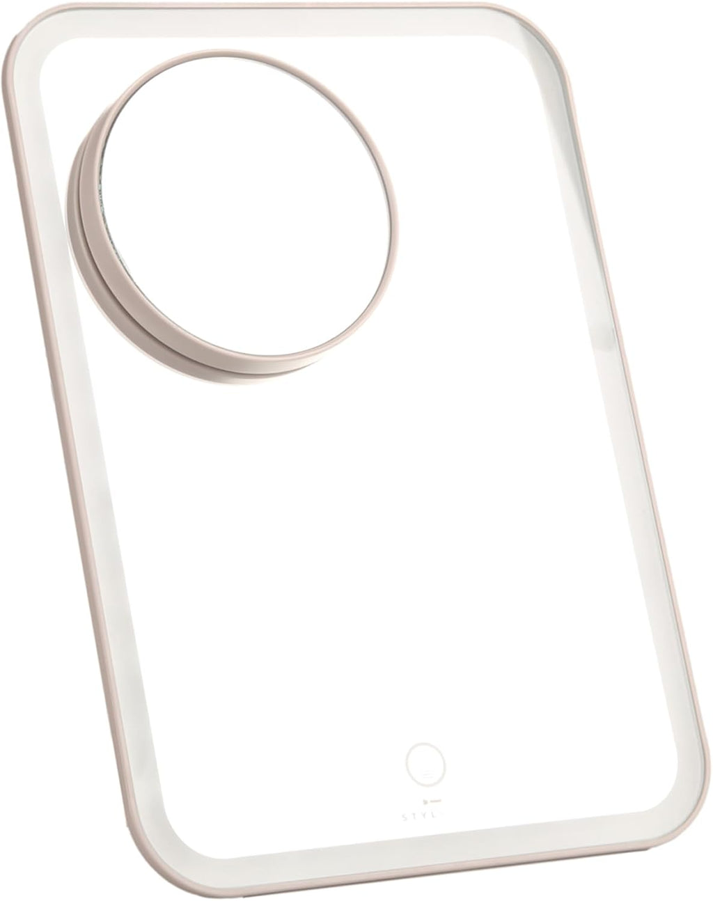 stylPro Glow and Go Travel Mirror - Makeup Mirror with Lights Perfect for Hair Styling - USB Rechargeable - with Protective Sleeve - 1 pc