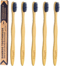 ARTEM Bamboo Toothbrush with Soft Bristles – Eco-Friendly, Biodegradable & Compostable – Natural Wooden Toothbrush for Adults & Kids – Plastic-Free Oral Care (Pack of 5)