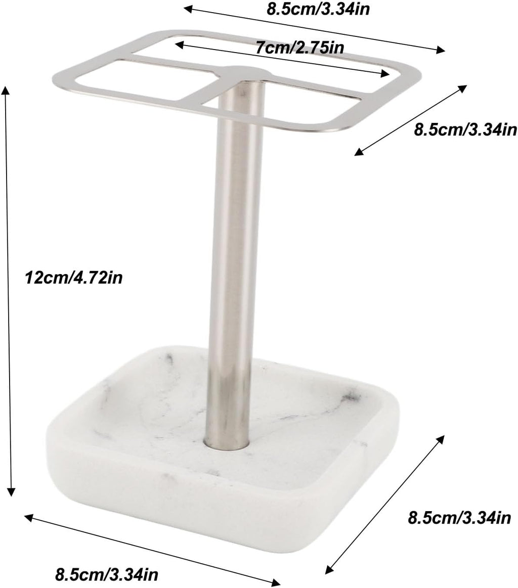 Electric Toothbrush Holder, 3 Slots Tooth Brushing and Toothpaste Holder 304 Stainless Steel Toothpaste Organizer Space Saving Toothpaste Storage Stand for Bathrooms Countertop