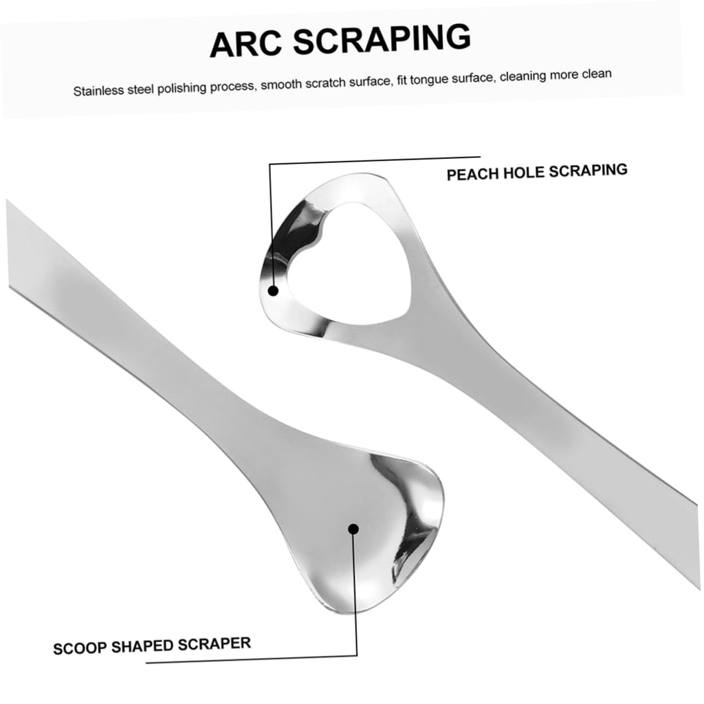 1set Stainless Steel Tongue Scraper for Oral Care Ergonomic Design for Comfortable Grip to Combat Bad Breath and Halitosis Easy to Clean and Travel Friendly