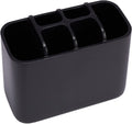 Toothbrush Holder Bathroom Toothbrush Toothpaste Organizer Tooth Brush Holder Makeup Brushes Holder Resin (Black)