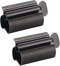 Toothpaste Squeezer - Metal Tube Squeezer Stainless Steel Tube Wringer UDQYQ Toothpaste seat Holder Stand (Matte Black)