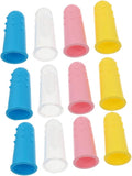 12Pcs Finger Toothbrush Silicone Oral Cleaner Tongue Brush Soft Bristles Ergonomic Fit for Gentle Gum Massage and Deep Plaque Removal