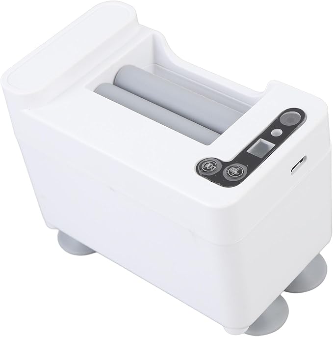 Smart Automatic Toothpaste Dispenser Wall Mounted Touchless Electric Toothpaste Squeezer with 3 Level Adjustable Dispensing Modes for Bathroom Oral Care White ABS Silicone