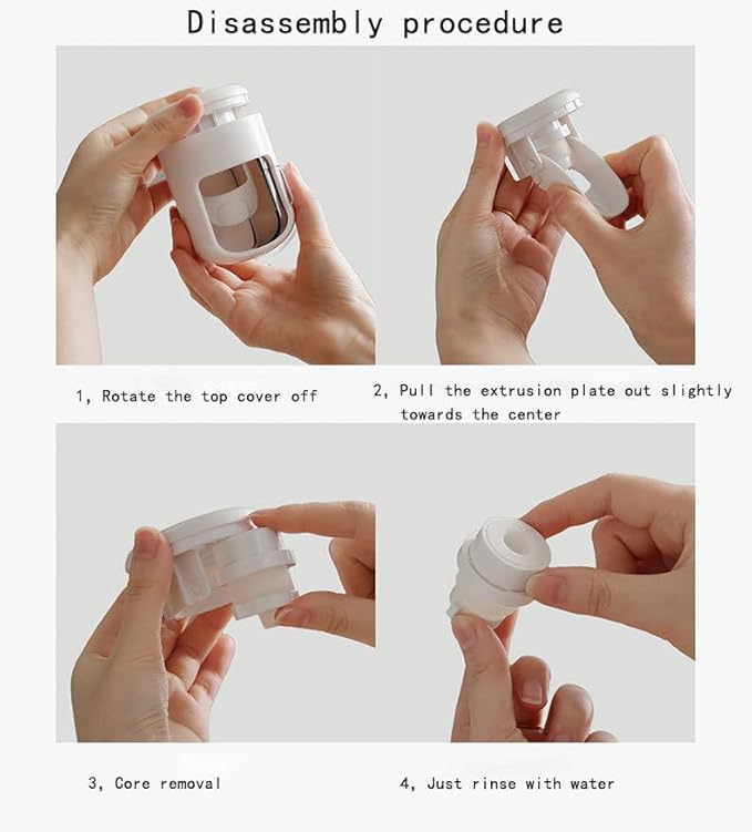 2025 Upgraded So Nice Toothpaste Dispenser Wall Mounted Bathroom Automatic Toothpaste Squeezer,Visualization of Toothpaste Flow Rate(White&Transparent) (Light White & Dustproof)