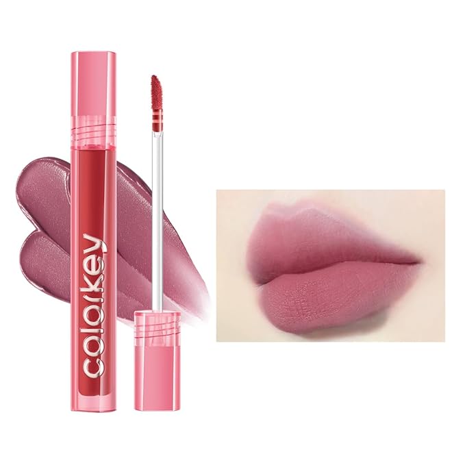 COLORKEY Airy Velvet Lip Tint, Matte Finishs, Longwear Rich Lip Colors, non-sticky, Creamy Soft Texture, Waterproof Lip Stain, Matte hydration, non-drying. Velvety finish (P226 Gray Rose, 3g)
